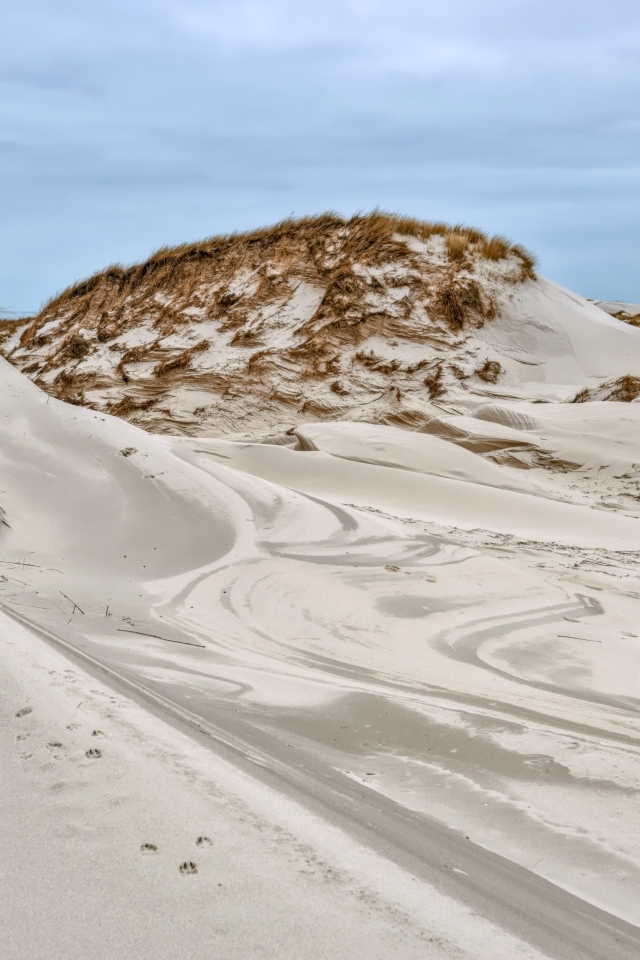 Горячий песок в дюне
