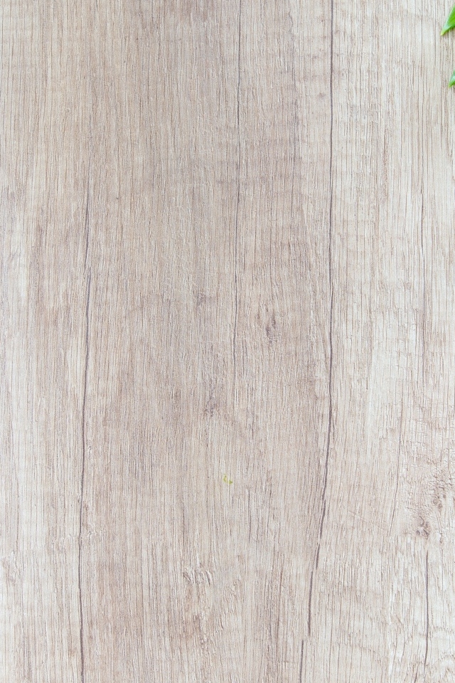 Зеленые листья на деревянном фоне