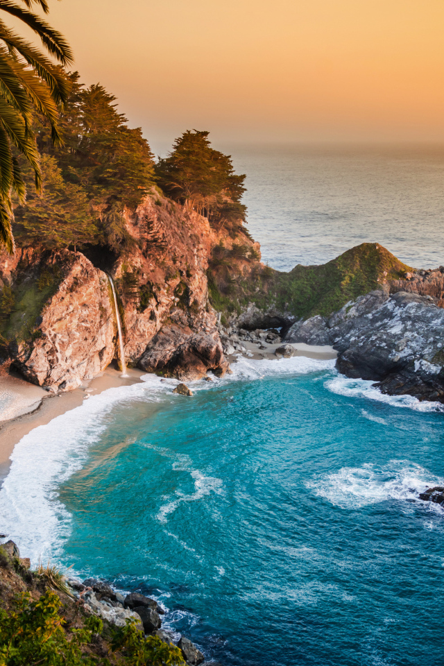 Голубая лагуна с пальмами