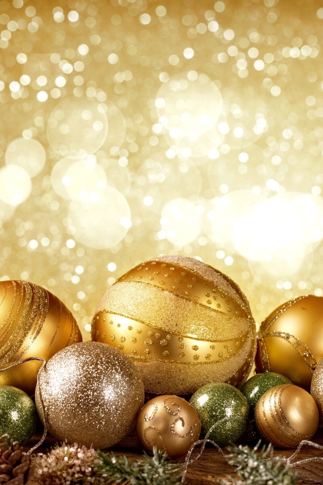 Красивые новогодние игрушки шаблон для открытки