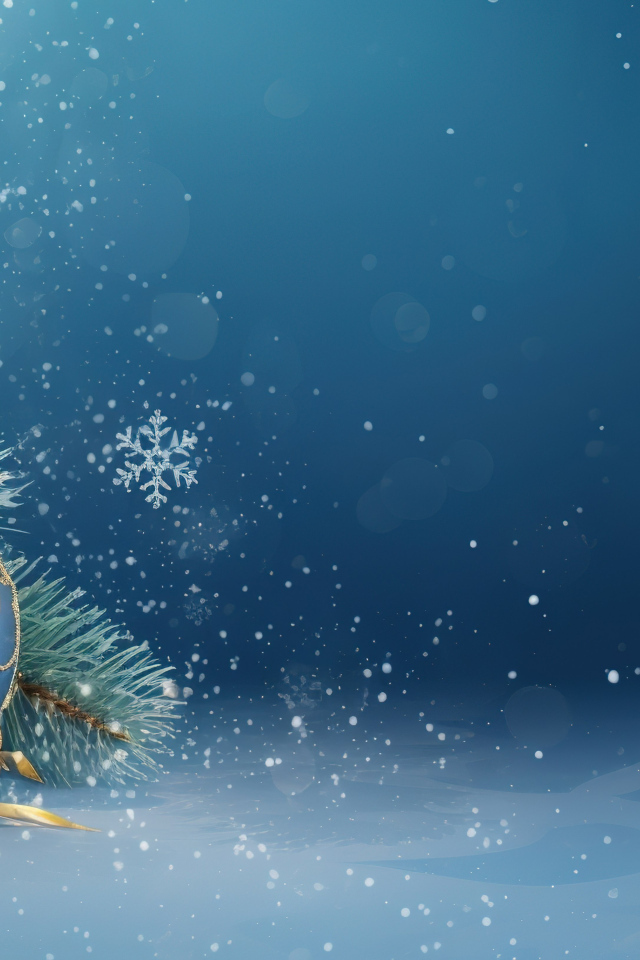 Красивые шарики шаблон новогодней открытки