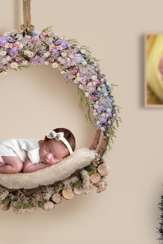 Красивая фотосессия новорожденного ребенка