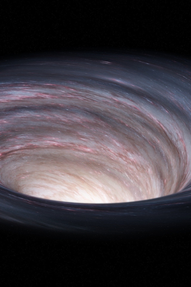 Большая чёрная дыра в космосе