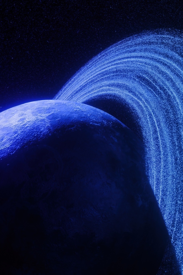 Кольца вокруг планеты Сатурн крупным планом