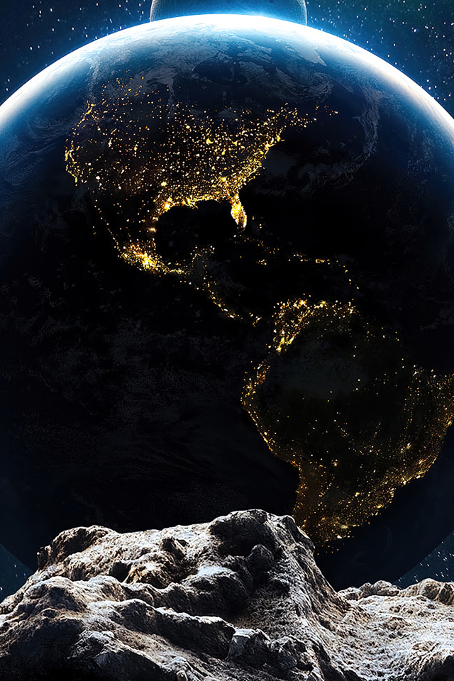 Большой астероид летит в сторону планеты земля