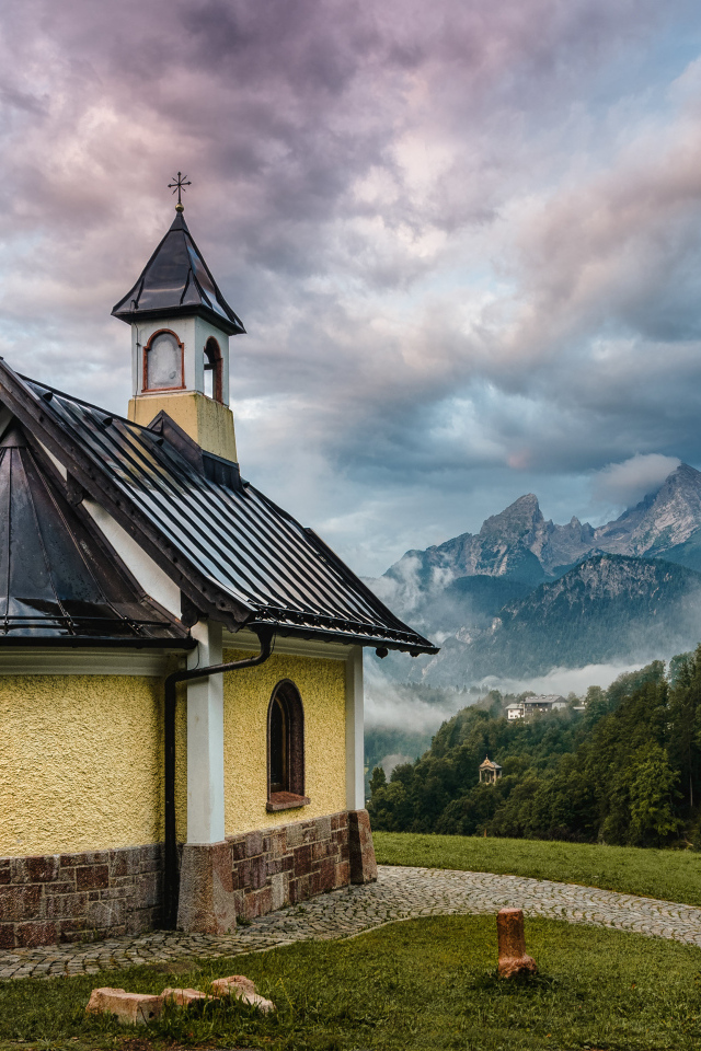Часовня на вершине горы, Германия