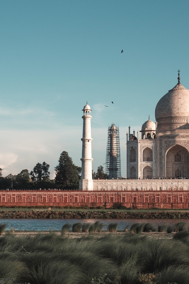 Большой красивый храм Тадж Махал, Индия