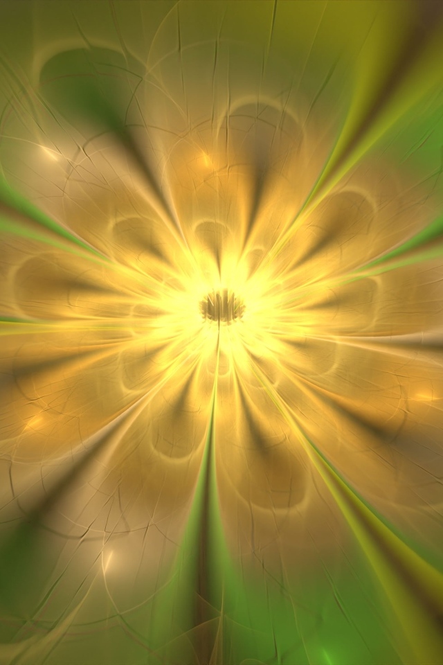 Красивый абстрактный цветок с желтой серединкой