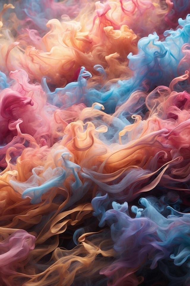 Разноцветный абстрактный дым