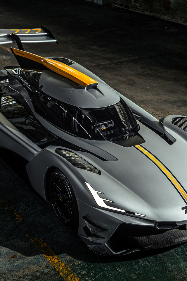 Быстрый Hypercar 777 вид сверху