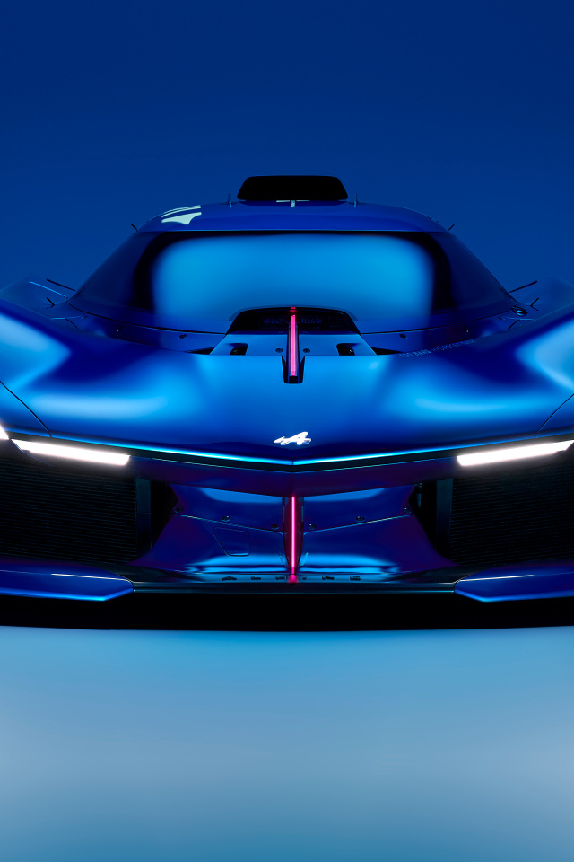 Вид спереди на автомобиль Alpine Alpenglow Hy4 2024 года