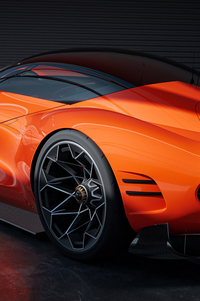 Автомобиль Genesis X Gran Berlinetta вид сзади