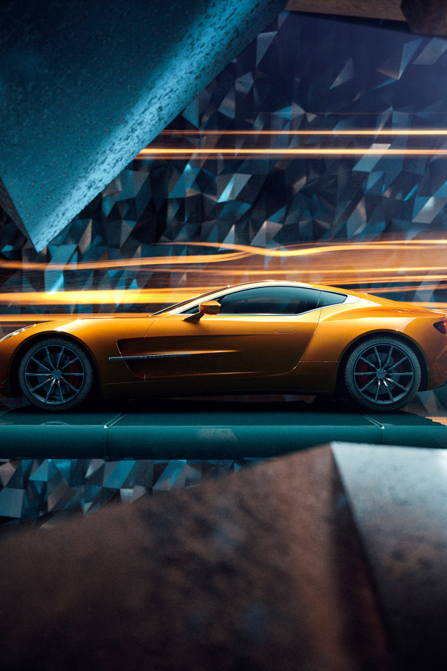 Быстрый автомобиль Aston Martin One 77