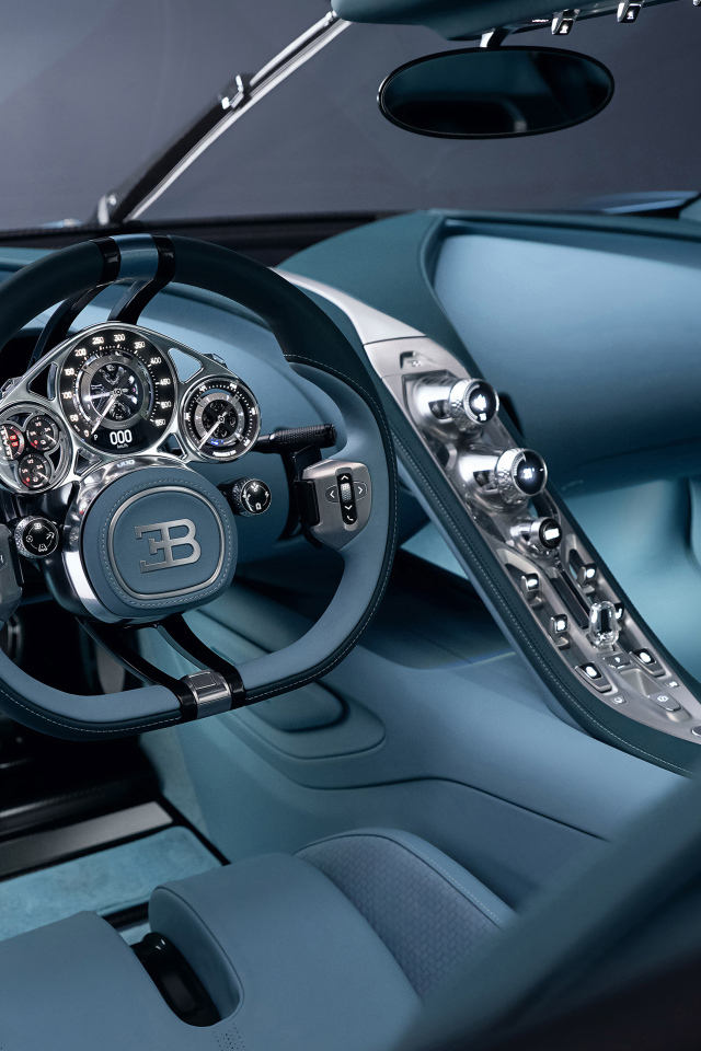 Дорогой салон автомобиля Bugatti Tourbillon 2024 года