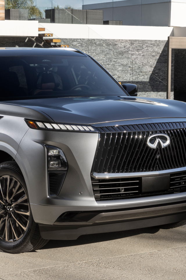 Серебристый внедорожник  Infiniti QX80 Autograph AWD 2025 года