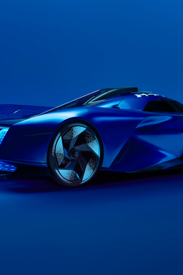 Синий автомобиль Alpine Alpenglow Hy4 2024 года