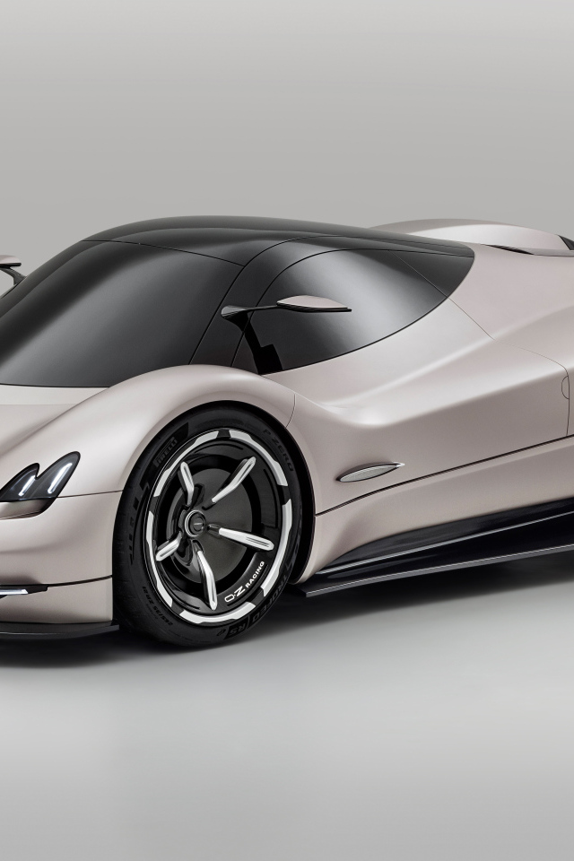Автомобиль Pagani Alisea By IED 2024 года на сером фоне