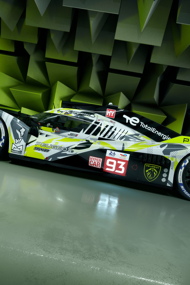 Гоночный автомобиль Peugeot 9X8 2024 года