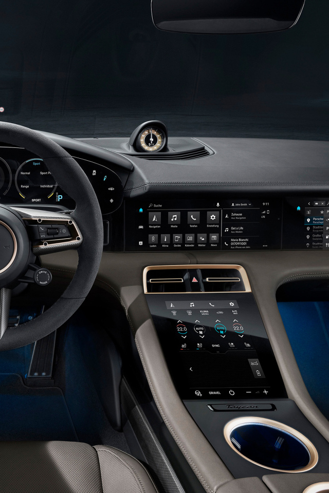 Салон автомобиля Porsche Taycan