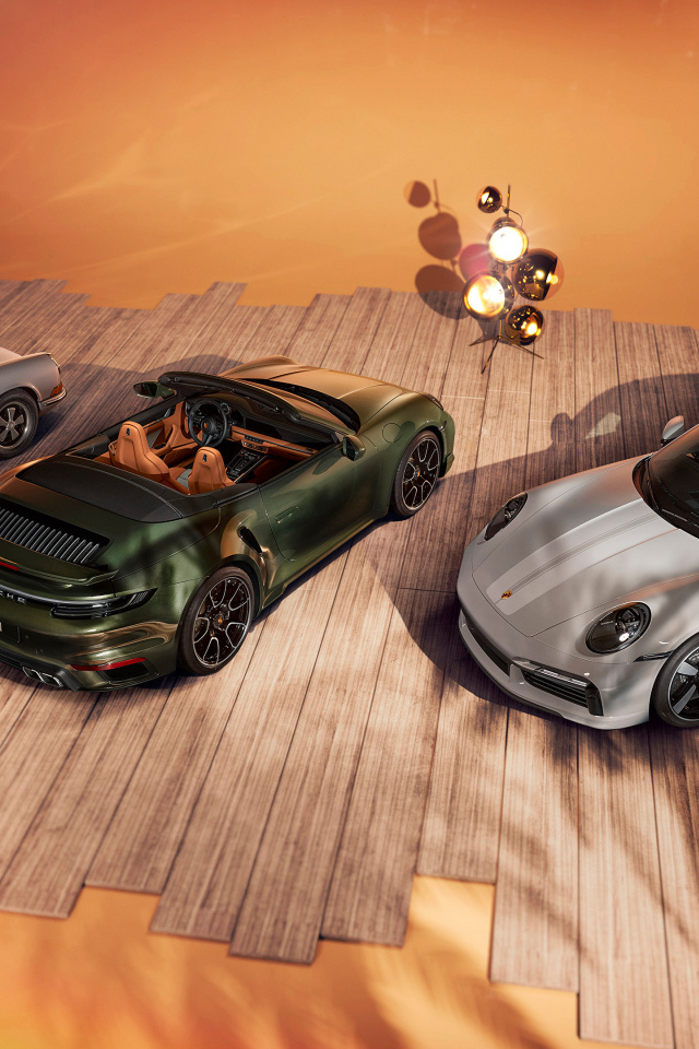 Три автомобиля Porsche 911 Turbo S