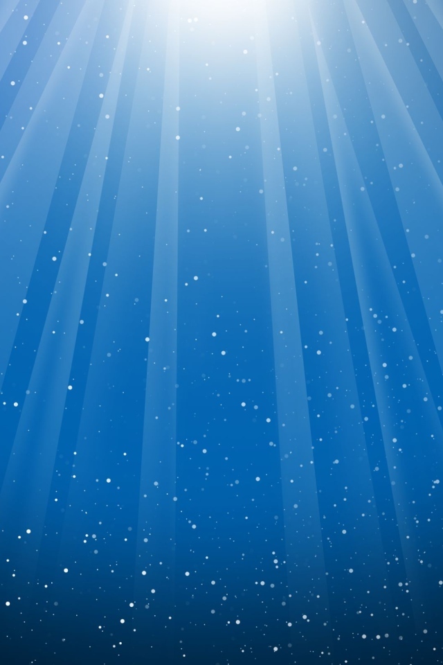 Синий фон с яркими лучами и белыми точками