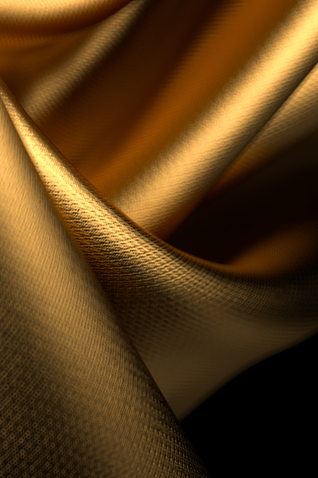 Золотая ткань со складками для фона