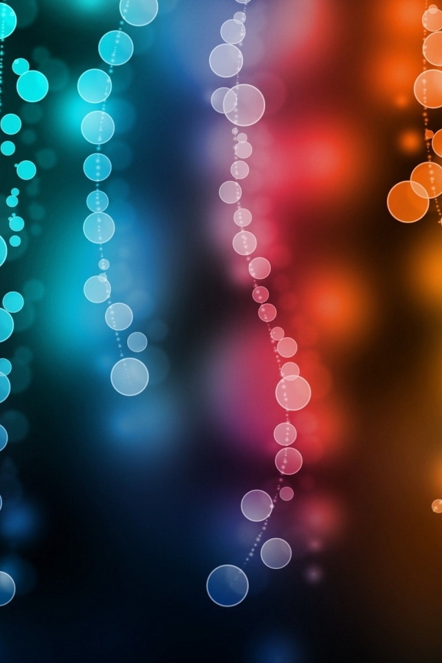 Разноцветный фон с нитями с бликами