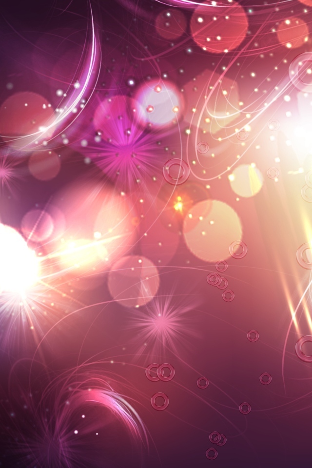 Необычный розовый фон с фигурами