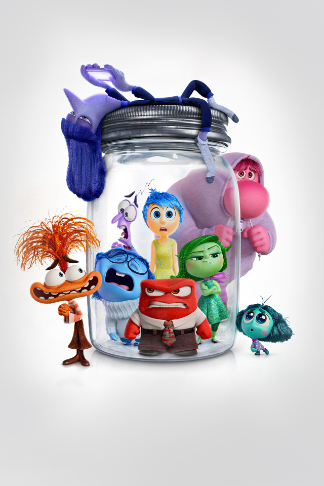 Персонажи мультфильма Головоломка 2 в банке