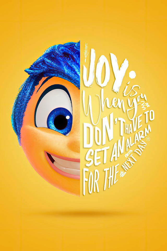 Постер мультфильма Головоломка 2 на желтом фоне