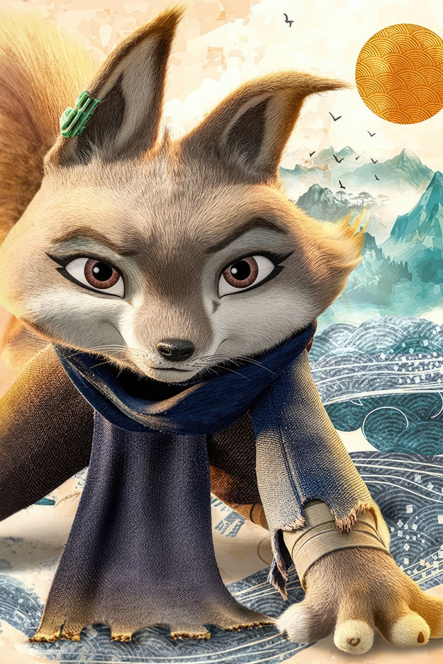 Персонаж Чжень мультфильм Кунг-фу панда 4