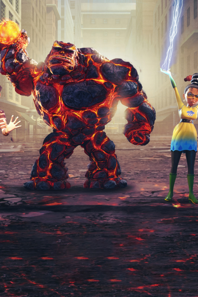 Постер нового анимационного мультфильма Мегамозг против Синдиката Рока