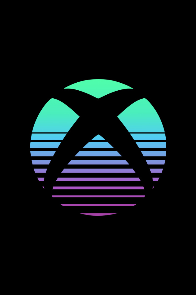 Логотип xbox на черном фоне