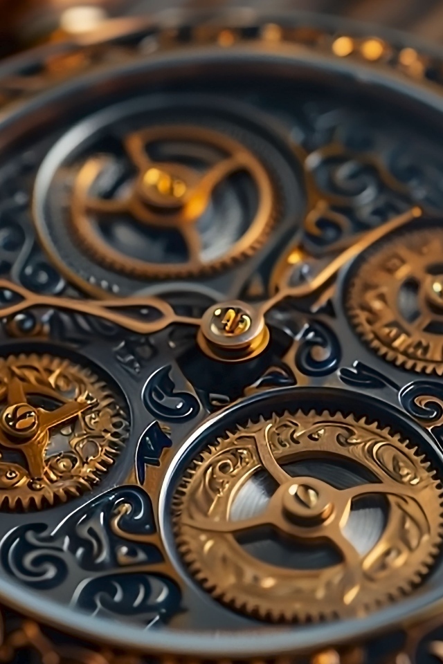 Красивый механизм дорогих часов