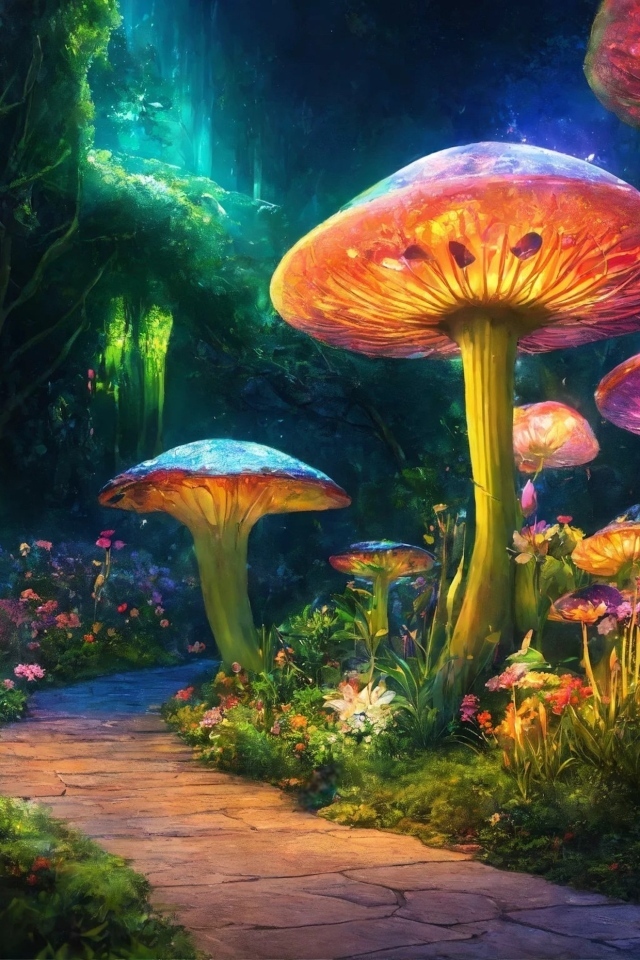 Большие фантастические грибы 