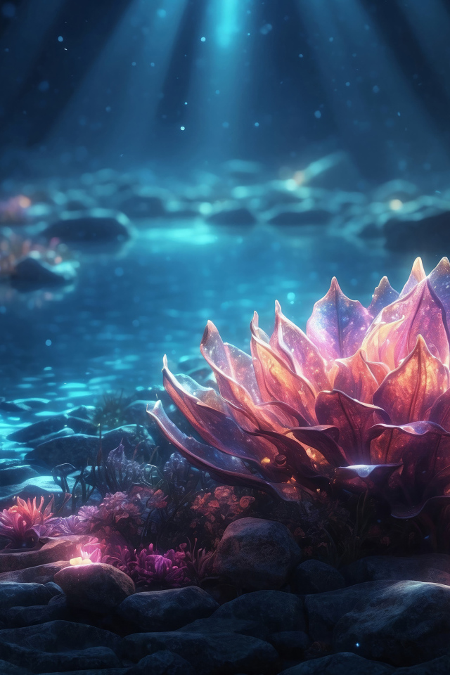 Фантастический цветок лотоса в пруду