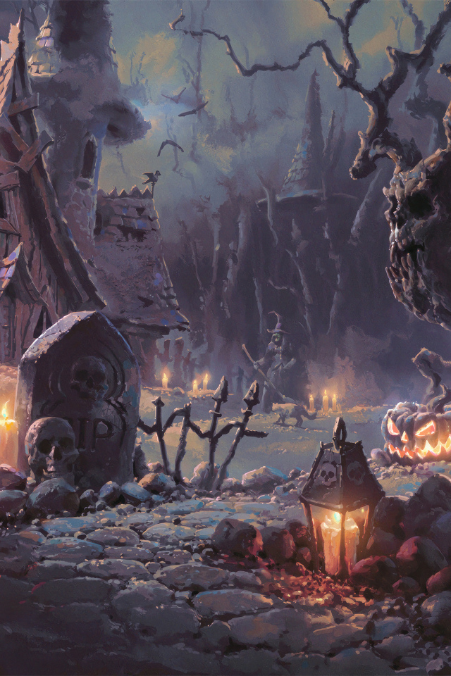 Старый зловещий разрушенный дом