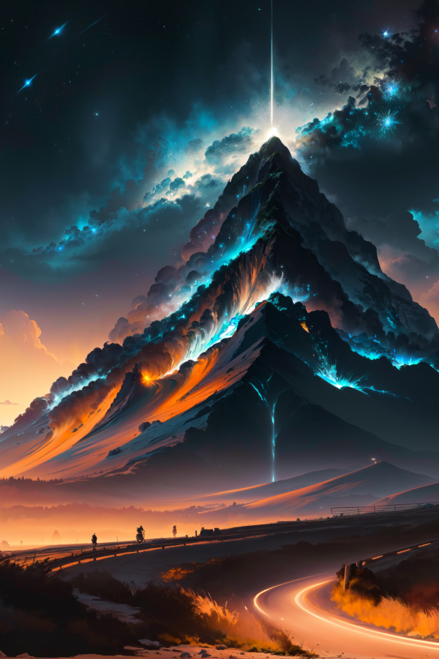 Грозовое небо над волшебной горой