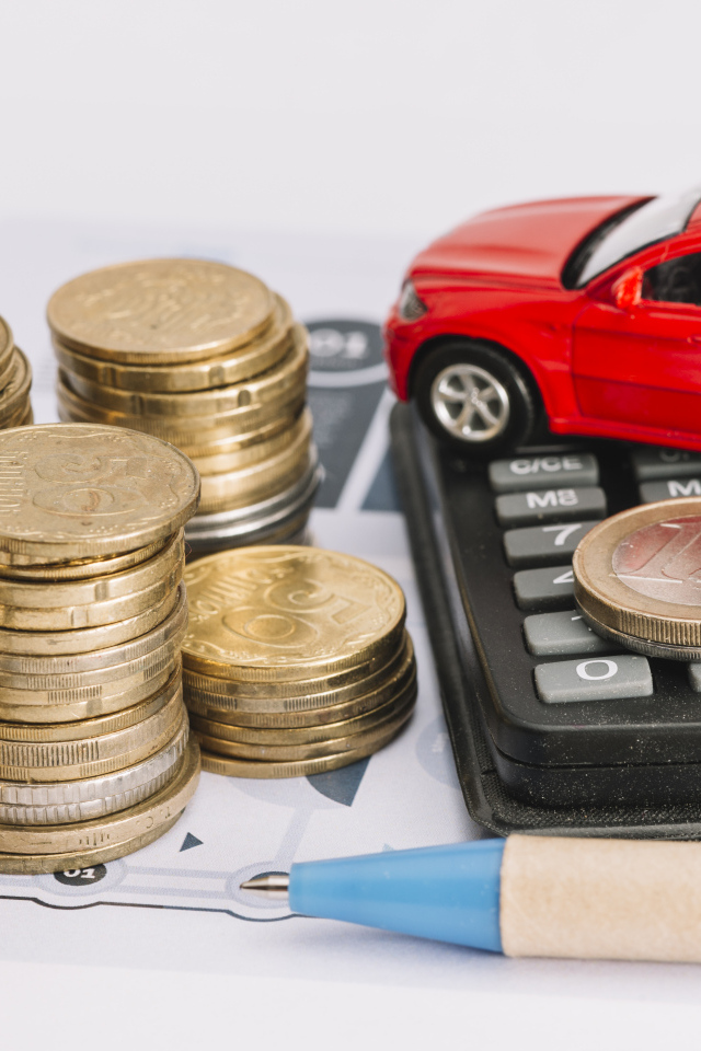 Калькулятор с машинкой и монетами