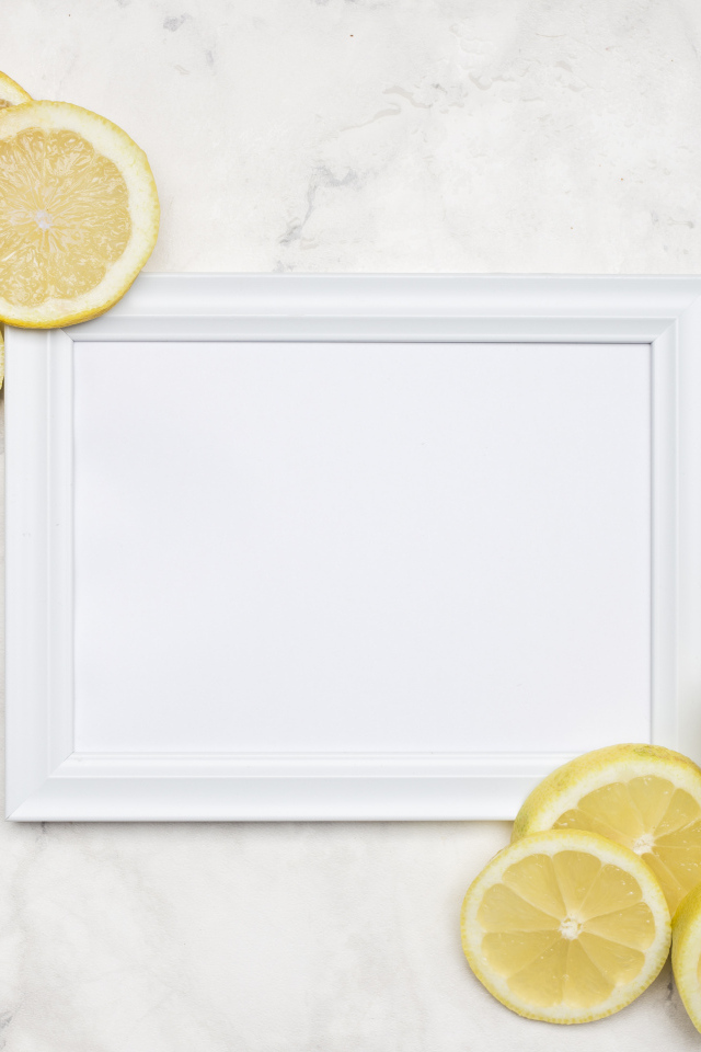Рамка для фото с ломтиками лимона
