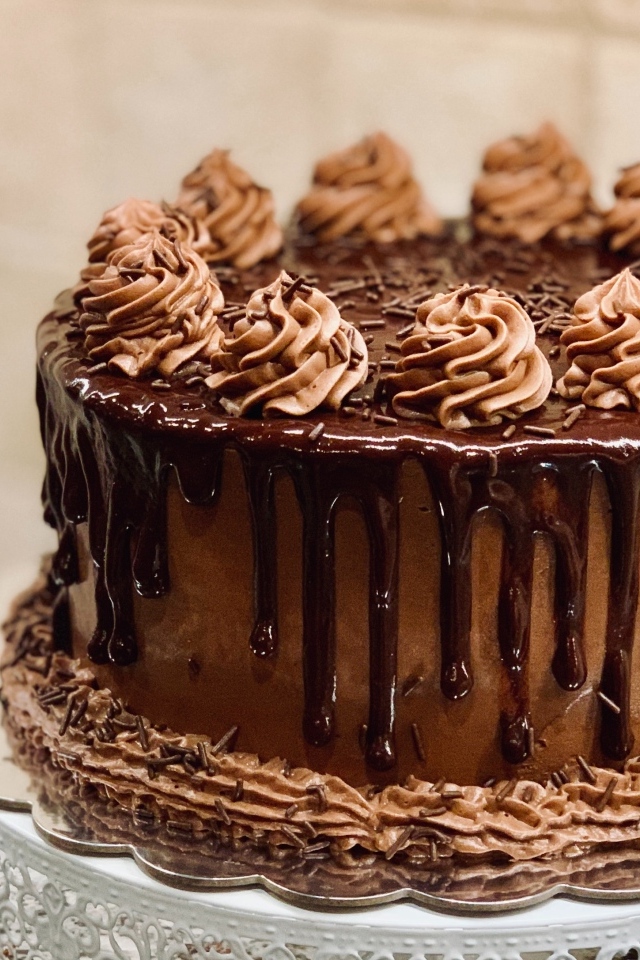 Торт в шоколаде с кофейным кремом