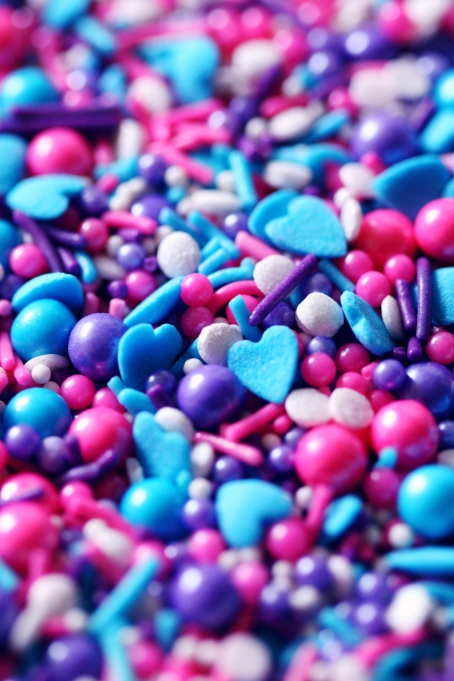 Разноцветная сладкая кондитерская посыпка