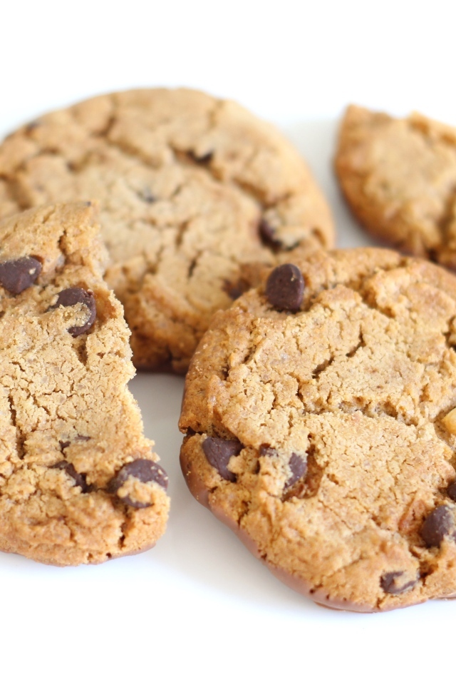 Круглое печенье с шоколадной крошкой