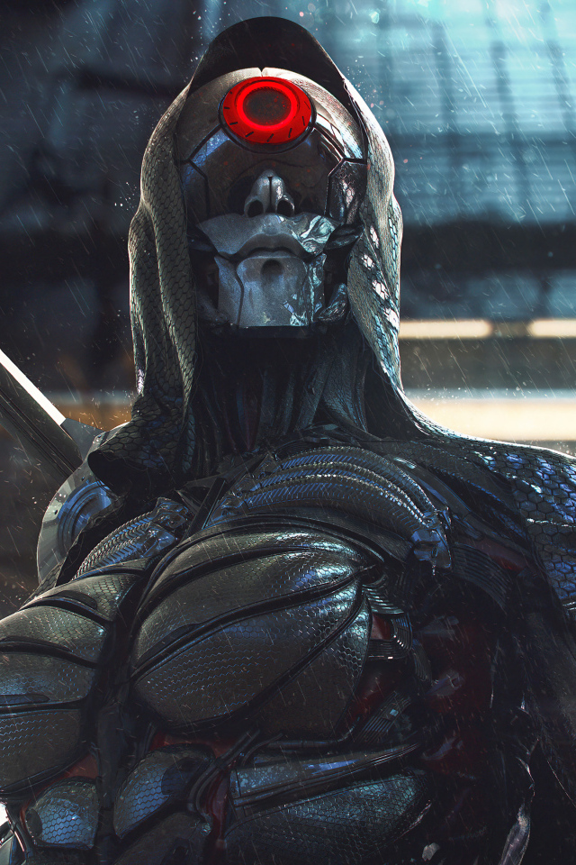 Солдат android в костюме