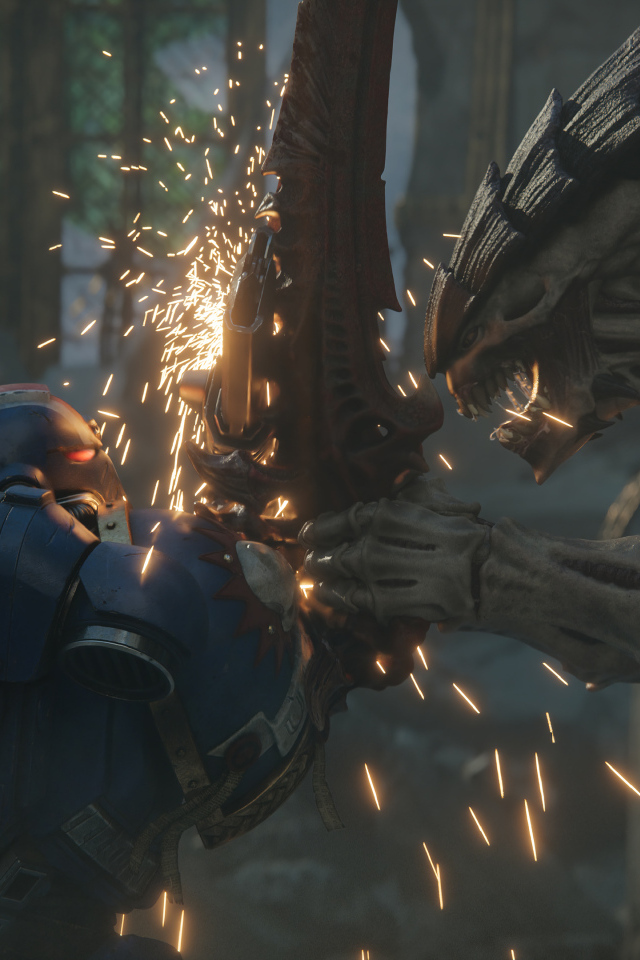 Битва в компьютерной игре Warhammer 40,000: Space Marine 2