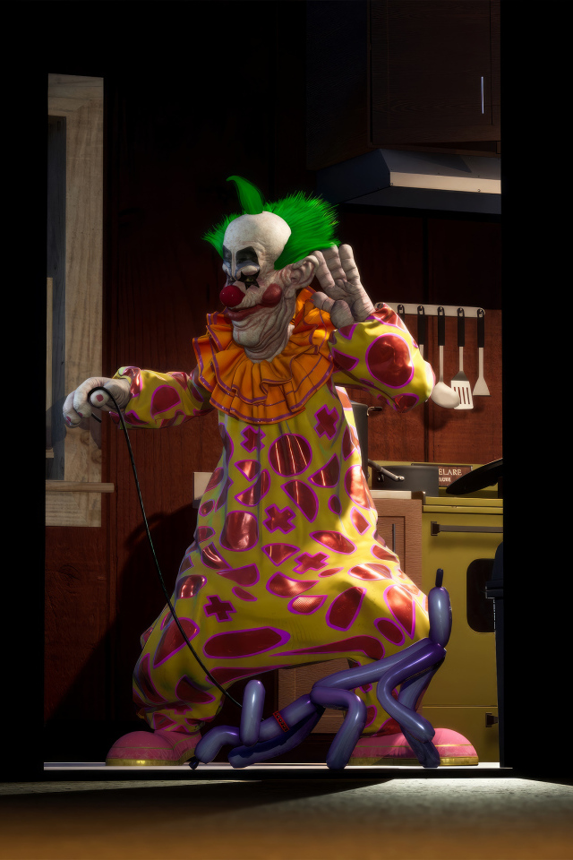 Клоун из видео игры Killer Klowns from Outer Space: The Game, 2024