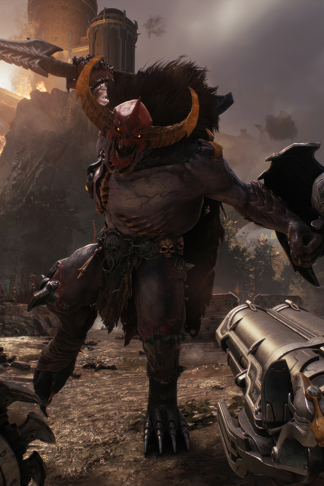 Демон из компьютерной игры Doom: The Dark Ages, 2024