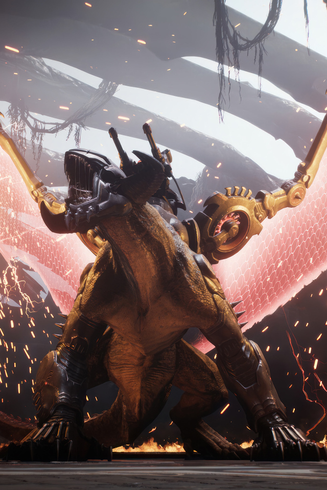 Дракон из компьютерной игры Doom: The Dark Ages, 2024