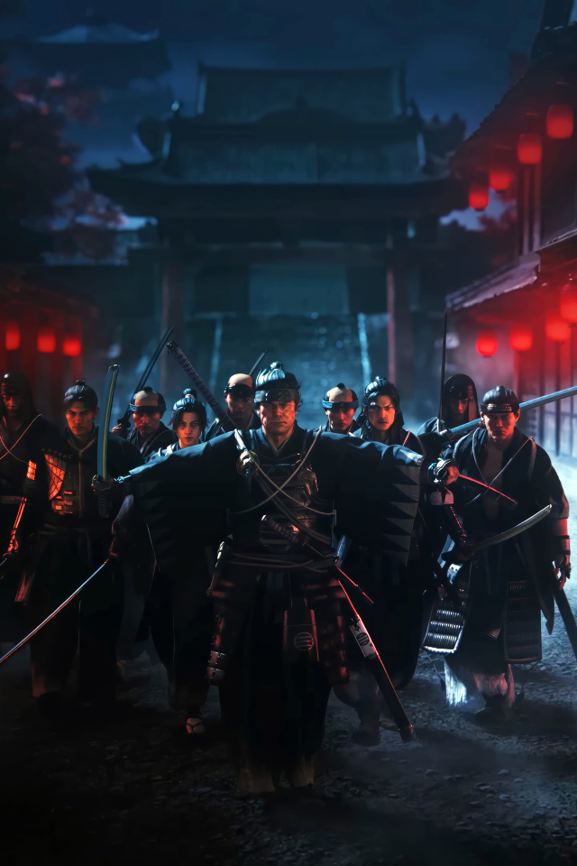 Самураи из компьютерной игры Rise of the Ronin