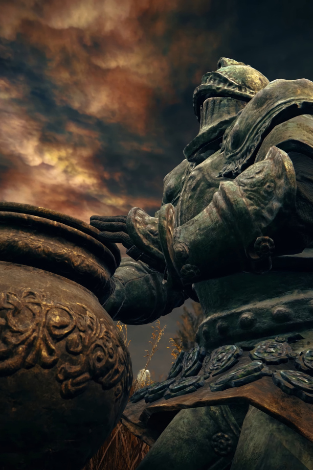 Каменный воин в компьютерной игре Elden Ring: Shadow of the Erdtree, 2024